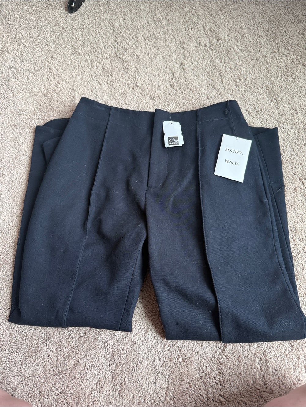 Bottega Veneta Black Dress Trousers